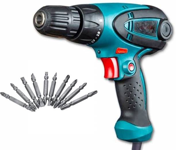 XDLB 10 mm Screw Gun with Ph +- Drill bit set SGN02 Reverse Forward and Torque Adjustment System SD58tr Plastic Compact Screwdriver Cum Drill SGN Machine with PH+- Drill Bit set (Variant color)02 Collated Screw Gun