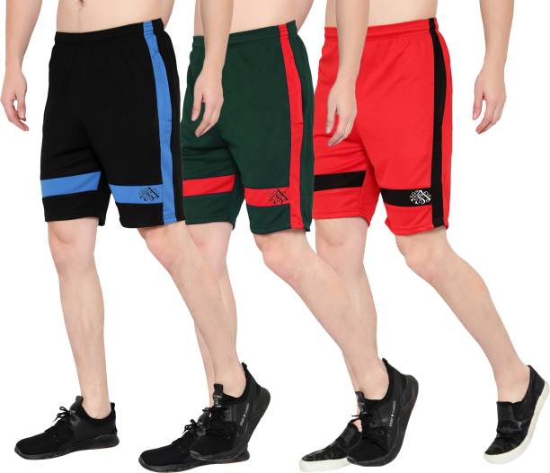 Dia A Dia Solid Men Multicolor Sports Shorts