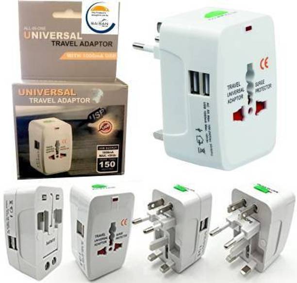 JYORESHA 2 USB Travel Universal Adapter (AU EU UK US) Good Quality Worldwide Adaptor