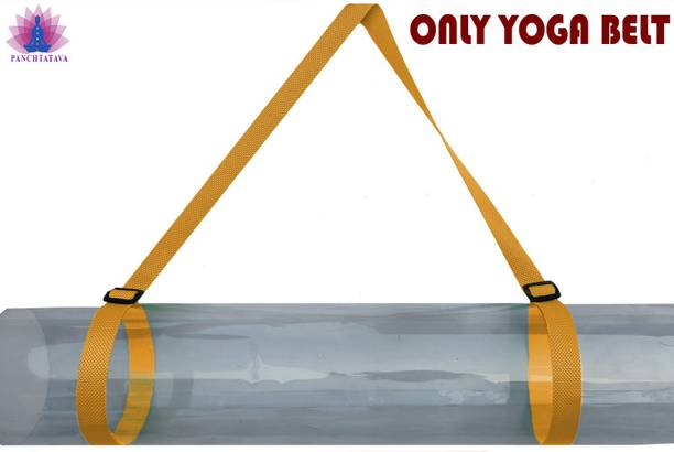 PANCHTATAVA Nylon Yoga Strap Yoga Belt- Best for Daily Stretching, Yoga, Pilates, Fitness Nylon Yoga Strap