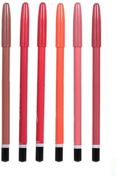 VISYA BEAUTY Lipliner Pencil Make Up Soft Non-dizzy Texture Waterproof Long-lasting Lip Liner SET OF 6