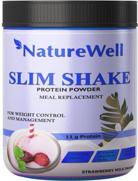 Naturewell Slim Shake For Weight Management Strawberry Flavour Protein Shake Premium Protein Shake
