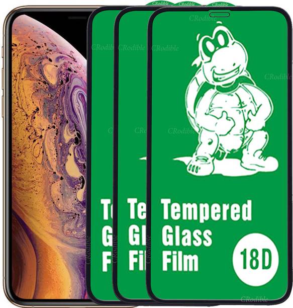 DeepzHub Edge To Edge Tempered Glass for Apple iPhone XS