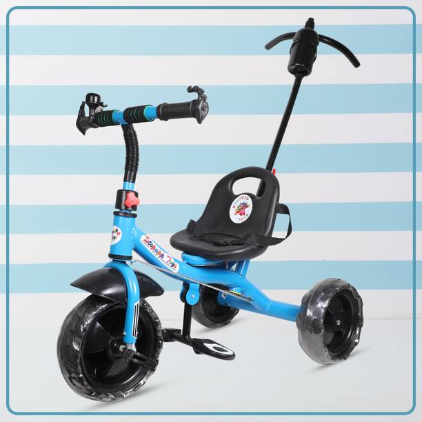 Stepupp Grow STP G LIGHT BLUE COLOR PARENT HANDLE FOR KIDS AND BABY -07 Tricycle