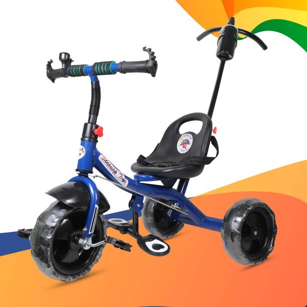 Stepupp Grow STP G DARK BLUE COLOR PARENT HANDLE FOR CHILDREN AND KIDS-10 Tricycle