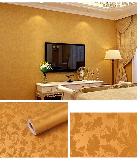 RosaStella Floral & Botanical Gold Wallpaper