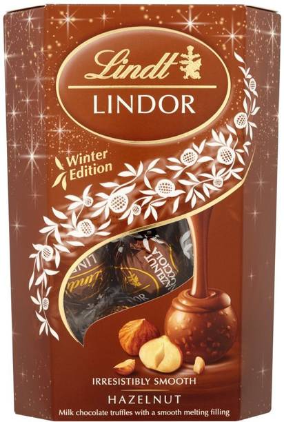 LINDT Lindor Winter Edition Smooth Hazelnut Milk Chocolate (IMPORTED) Truffles