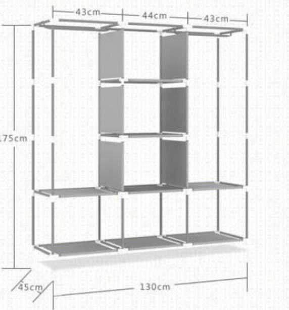 TINNITUS 88130 PVC Collapsible Wardrobe