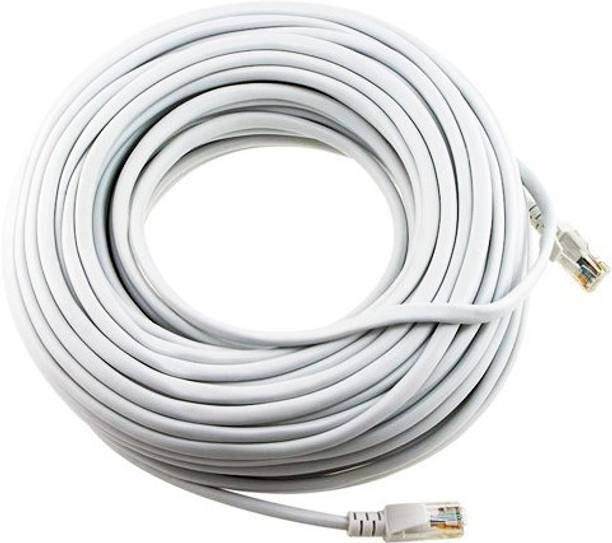 ANDTRONICS Ethernet Cable 25 m CAT-6 Snagless Network RJ45 Ethernet Patch LAN Cable CAT6 - 25M / 75 ft - White