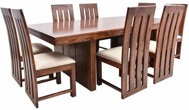 DOKRI Solid Wood 8 Seater Dining Set