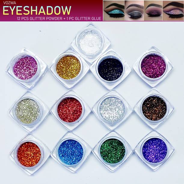 VOZWA Multicolor Eyeshadow Glitter Powder With Glue 13 g