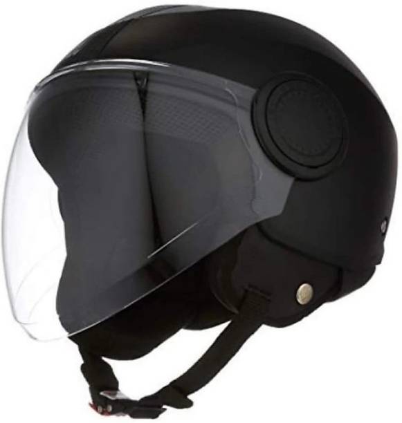 Nutech URBAN OPEN FACE - M (BLACK) Motorbike Helmet