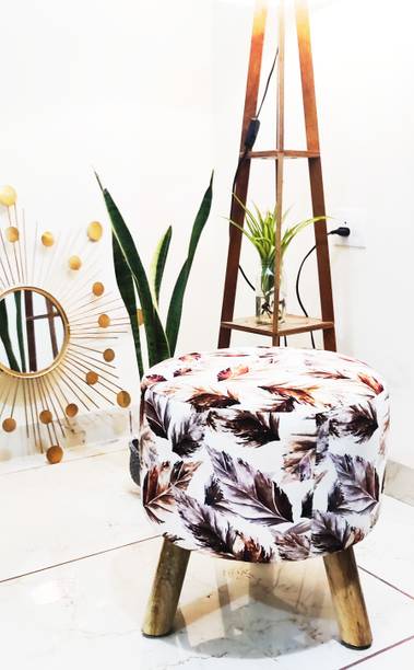 wudcorp Solid Wood Standard Ottoman