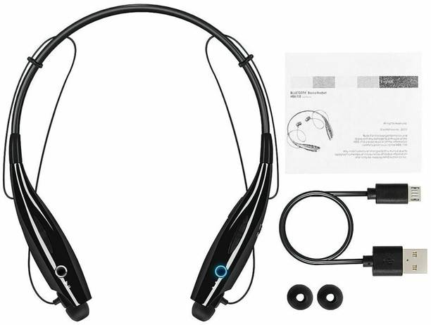 Musify New Arrival HBS-730 Unique Ring-necked Wireless Stereo Earphones/Headphone/earbuds with mic Compatible with all Smartphones and Media Devices/android devices/ios devices with boom sound Running Jogging Sports Bluetooth Headset Hiking Exercise Waterproof/Sweatproof wireless bluetooth Hi-Fi Sound Hands-free Calling Bluetooth Headset MP3 Player