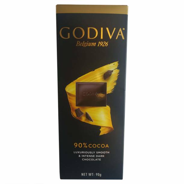 Godiva 90% DARK CHOCOLATE BAR IMPORTED 90G Bars
