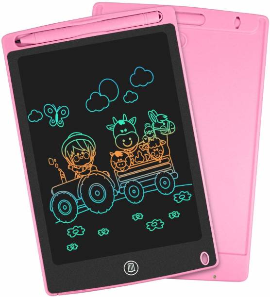 HALLSTATT 8.5 Inch E Writing Tablet / Drawing Board / Doodle Board / Writing Pad / slate for children - Reusable Portable Ewriter Educational Toys, Gift for Kids Student Teacher Adults Portable Rugged Drawing Notepad Suitable for Home School Office Memo Notebook Portable & Reusable Electronic Notepad & Drawing Doodle Ruff Pad with Full Erase Mode, Lock Screen Function - Pink