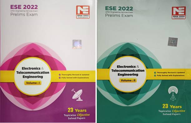 Ese Prelims Exam 2020 Electronics & Telecommunication Engineering Topicwise Objective Soled Papers Volume 1 And 2 Combo Set Of Two Book