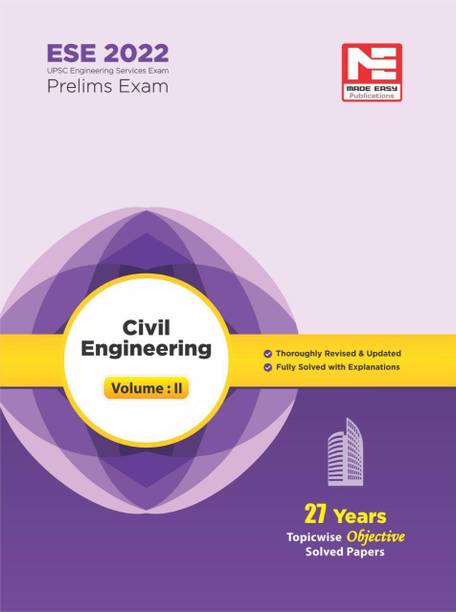 Ese 2022 Prelims Exam Civil Engingeering Vol 2 Objective 27 Years Solved Paper