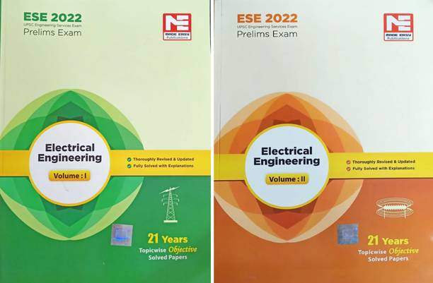 Ese Prelims Exam 2022 Electrical Engineering Topicwise Objective Soled Papers Volume 1 And 2 Combo Set Of Two Book