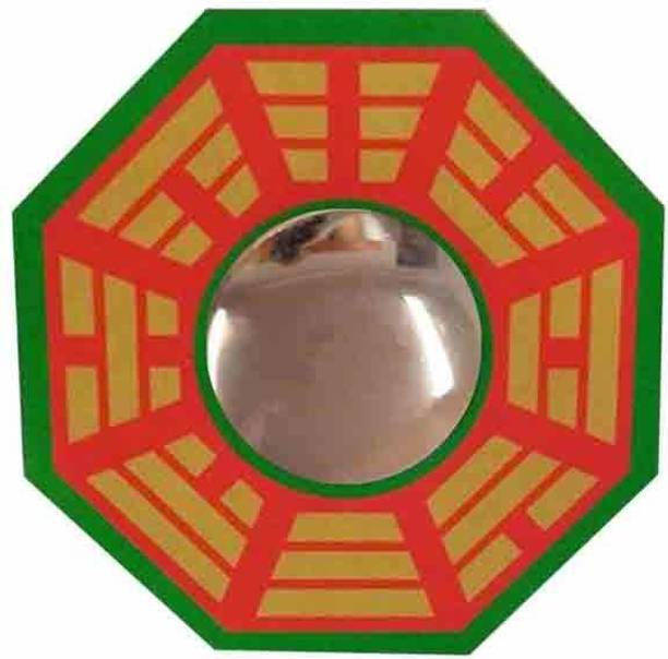 SK Craft Feng Shui Chinese Convex Vastu Bagua(Pa KUA) Mirror for Positive(Chi) Energy | Wall/Door Decor for Protection-10 Inches (Big Size) Decorative Showpiece  -  20 cm