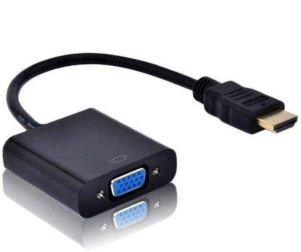 Diktmark  TV-out Cable HDMI Male to VGA Female Video Converter Adapter Cable (Black)
