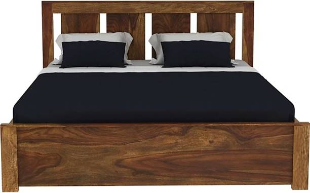 woodendecor Solid Wood Queen Bed
