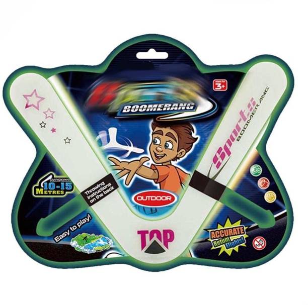 Mubco Sports Boomerang Glow in The Dark | Y Shape | Toys Kids & Adults Right Handed Returning Boomerang