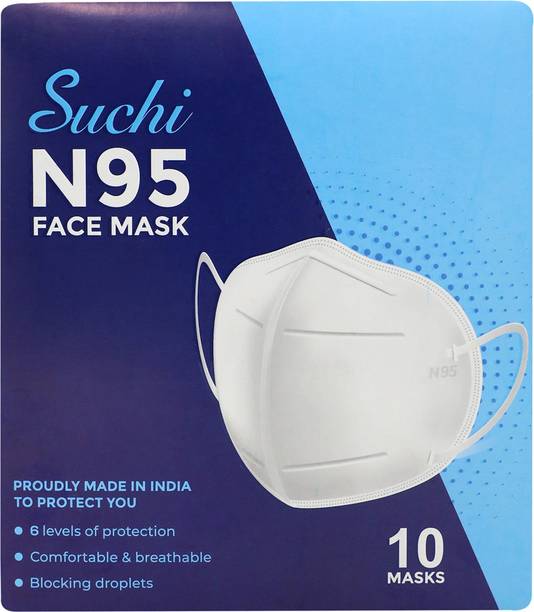 Suchi N95 with Earloop Surgical Mask With Melt Blown Fabric Layer