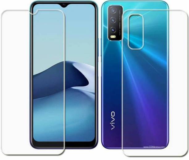 Qayu Front and Back Tempered Glass for Vivo Y12G, Y20i
