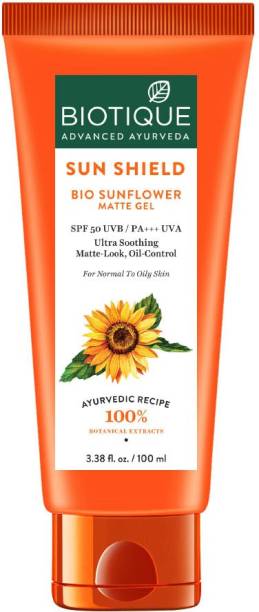 BIOTIQUE Sunflower Matte Gel Sunscreen Spf50 - SPF 50