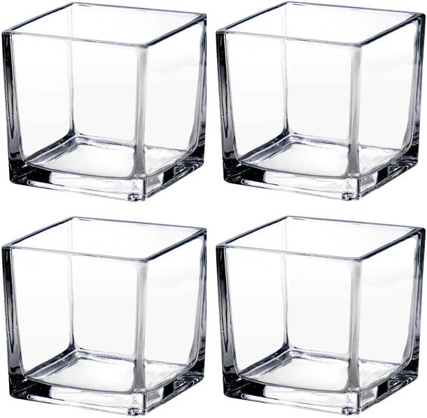 BILAL ANSARI Square Glass Cube Tank 4" 11 Cube Aquarium Tank