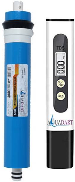 AquaDart 80 GPD Ro Membrane with Total Dissolved Solids Meter, for All Type of RO Water Purifiers Solid Filter Cartridge