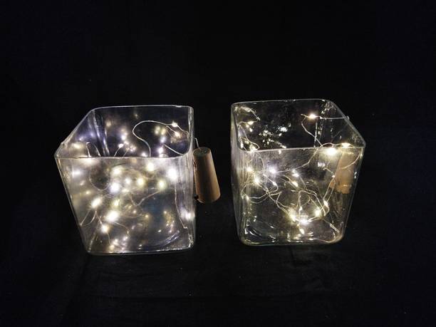 BILAL ANSARI Led Lighting Glass Tank 1 Cube Aquarium Tank