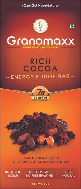 granomaxx Rich Cocoa Energy Fudge Bars Box
