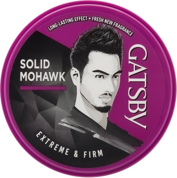 Gatsby Hair Styling Wax - Extreme & Firm 75gm | For Solid Mohawk Style | Re-Stylable & Easy to Wash Off | Made in Indonesia | Hair Wax