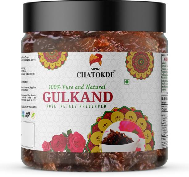 CHATOKDE Natural Himalayan Gulkand - Rose Petal Jam 400g 400 g