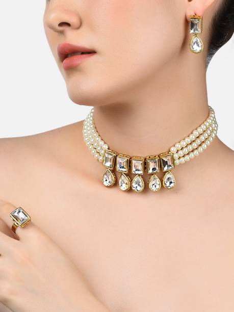 Stone Gold-plated Gold Jewel Set