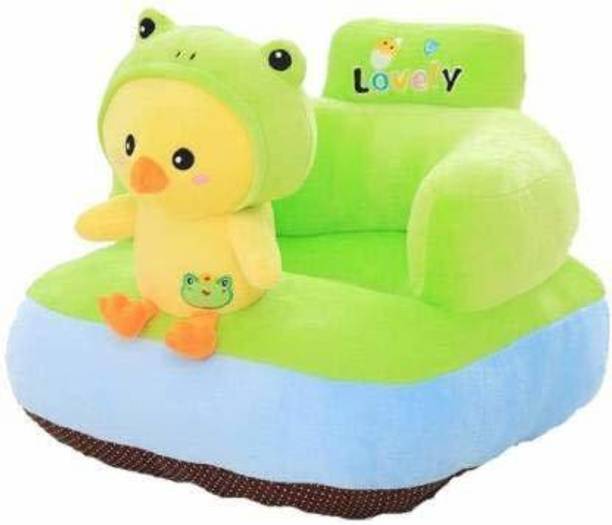 SHIVAAY PLAST HOUSE Kids Sofa Toddler Training Seat Baby Safety Sofa Green Chikki Shape Fabric Sofa