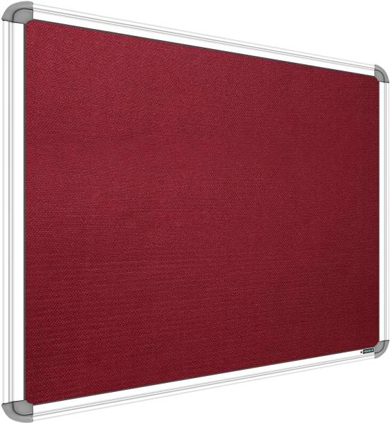 SRIRATNA 2 X 3 feet Maroon Premium Material Notice Pin-up Board/Pin-up Board/Soft Board/Bulletin Board/Pin-up Display Board for Office, Home & School uses, (Pack of 1) Notice Board