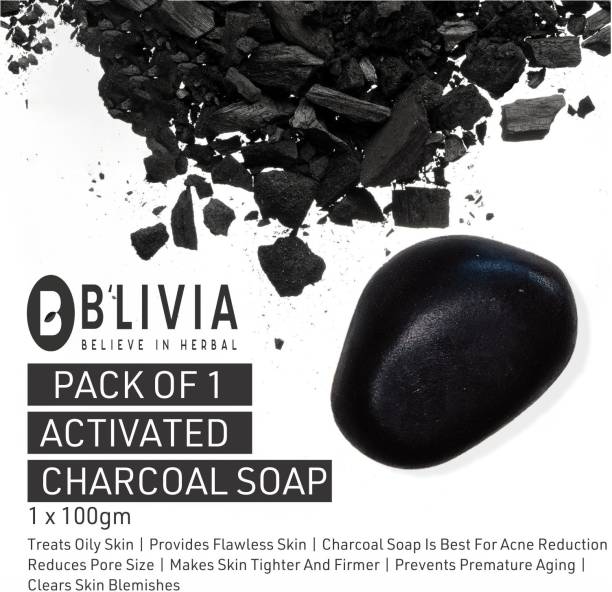 Blivia Activated Charcoal Stone Series Deep Cleanse Bathing Soap