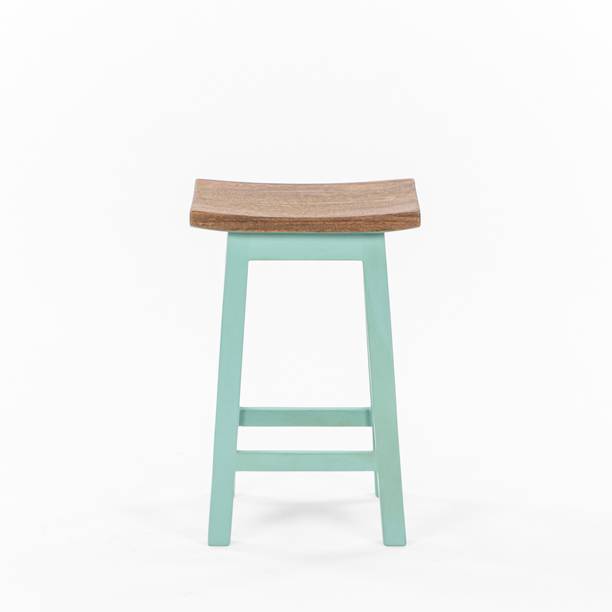 chumbak Solid Wood Bar Stool