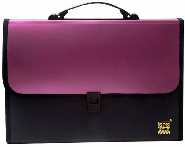 shb plastic file folder f c expanding bag handle 5555 13folder pink black