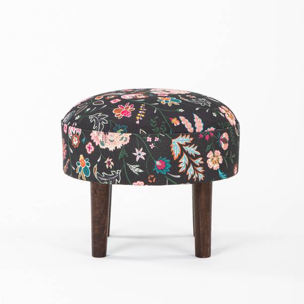 Chumbak Solid Wood Pouf