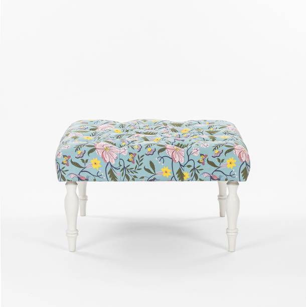 Chumbak Solid Wood Standard Ottoman