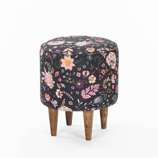 Chumbak Solid Wood Pouf