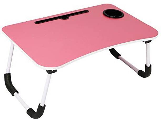 pivotal Multipurpose Foldable Table with Cup Holder, Study , Bed ,Table, Portable Wood Portable Laptop Table