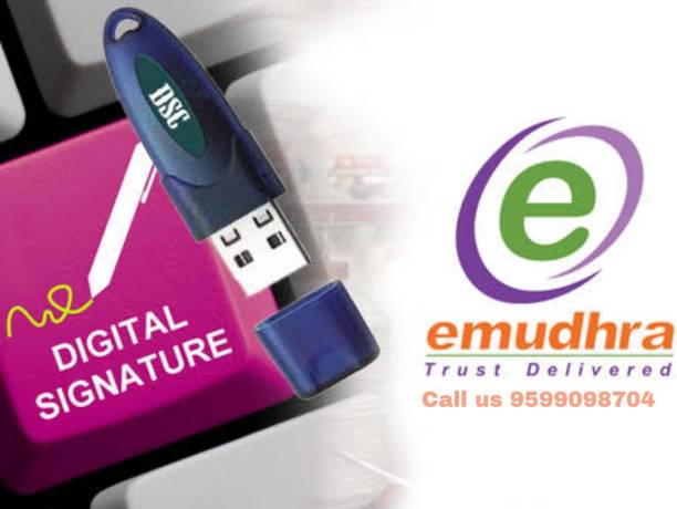 eMudhra Digital signature certificate class-3 2-years certificate for GST ITR INCOM TAX MCA ROC eTENDER Smart Key