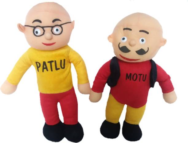 GOD GIFT GALLERY Motu Patlu stuffed soft toy (Pack of 2)  - 39.2 cm