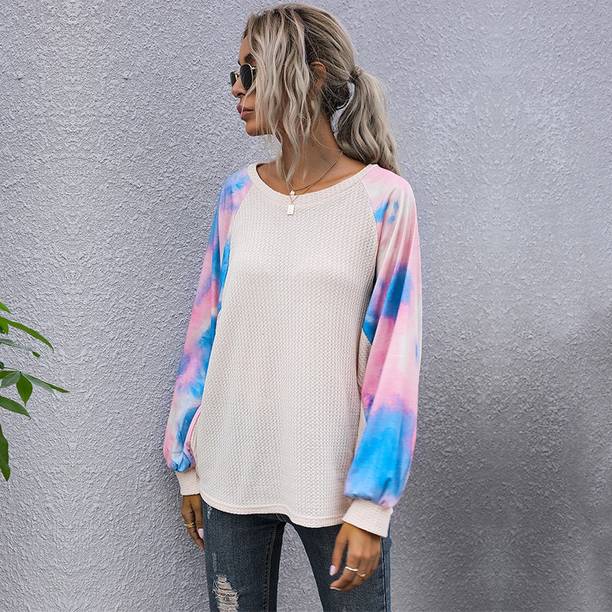 Urbanic Short Sleeve Printed Women Sweatshirt