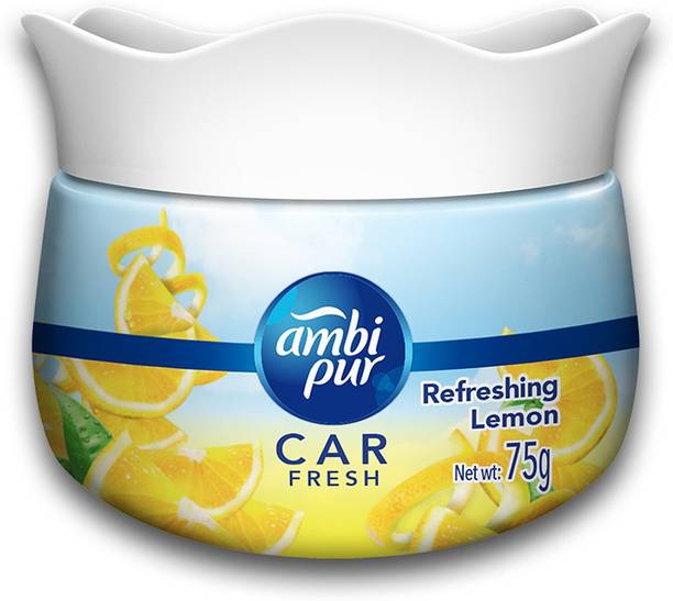 Ambipur Refreshing Lemon Car Freshener Gel Car Freshener Diffuser Refreshing Lemon Car Freshener Gel